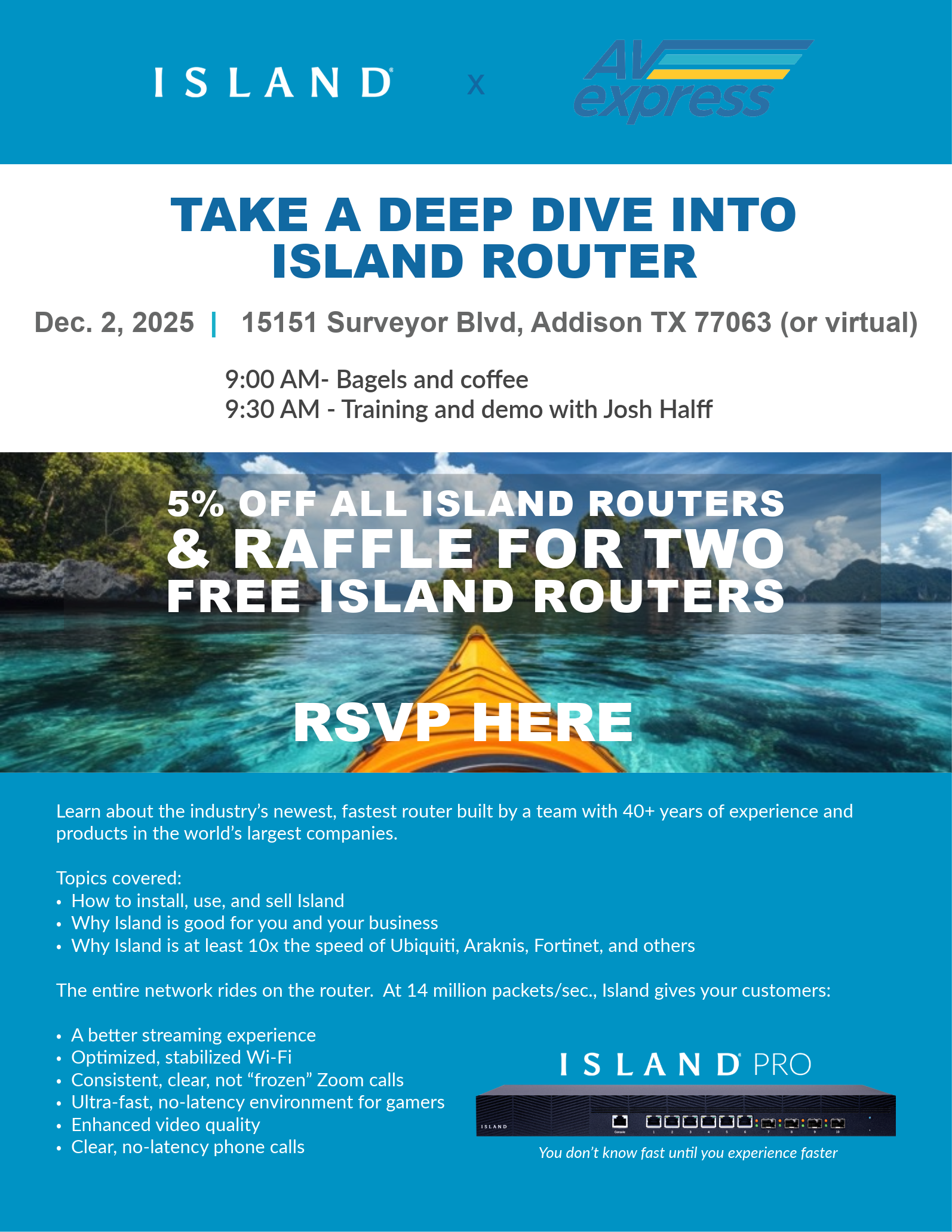 Island Router Training