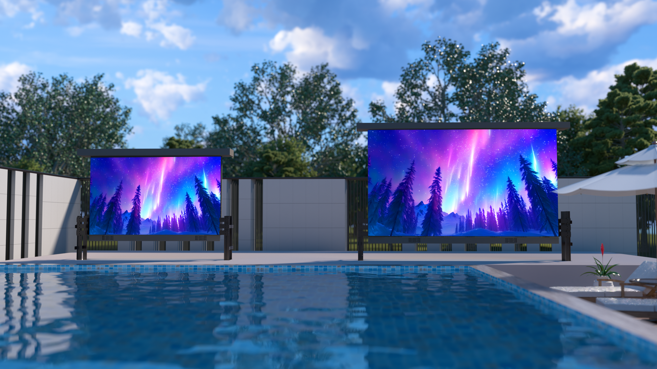 DreamWall Outdoor Video Wall 1.9COB Pixel Pitch, Liftable
