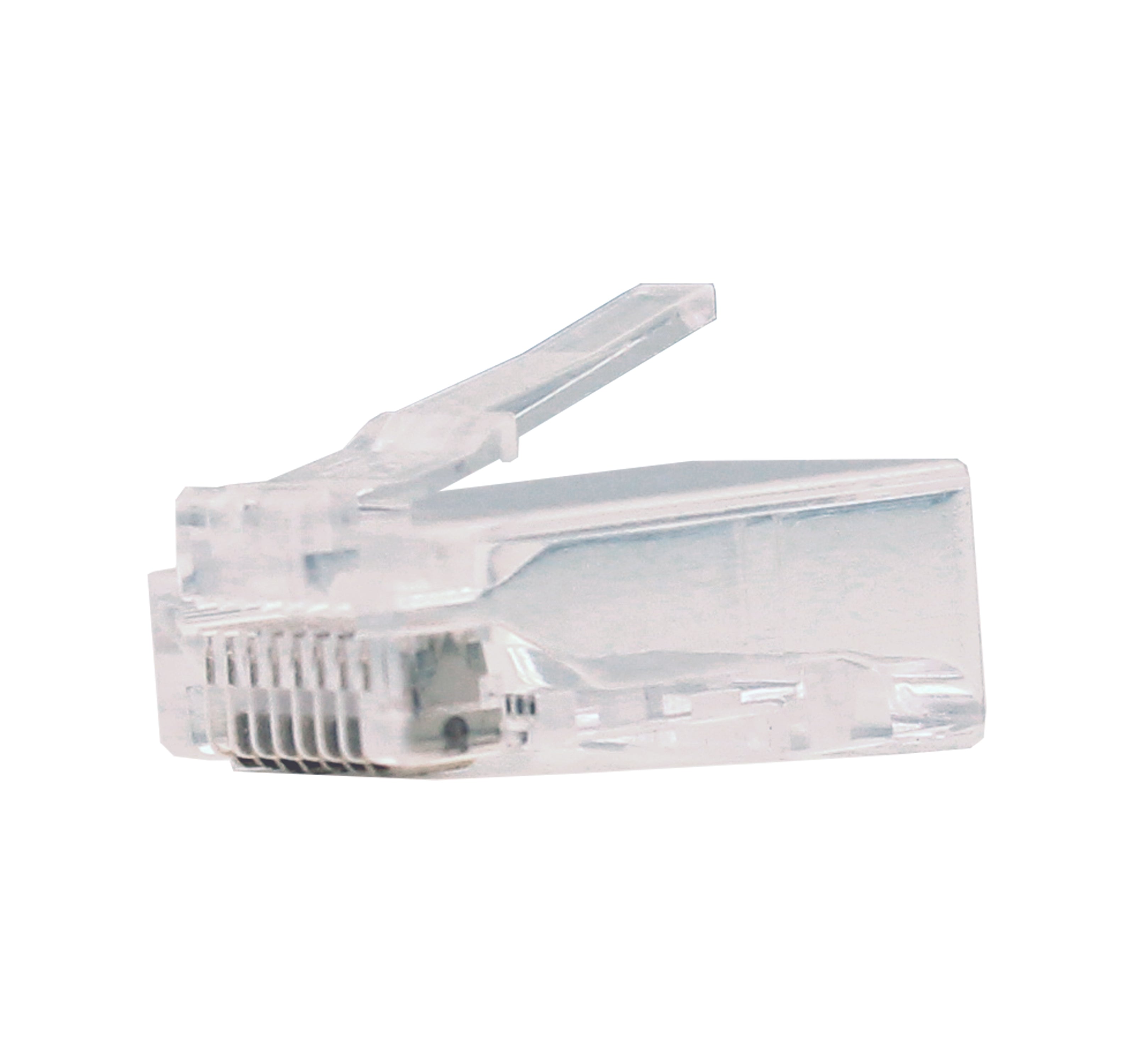 Vertical Cable 012-022-100 RJ45 Cat6 Modular Plug W/Out Loaded Bar, 100pcs Pack