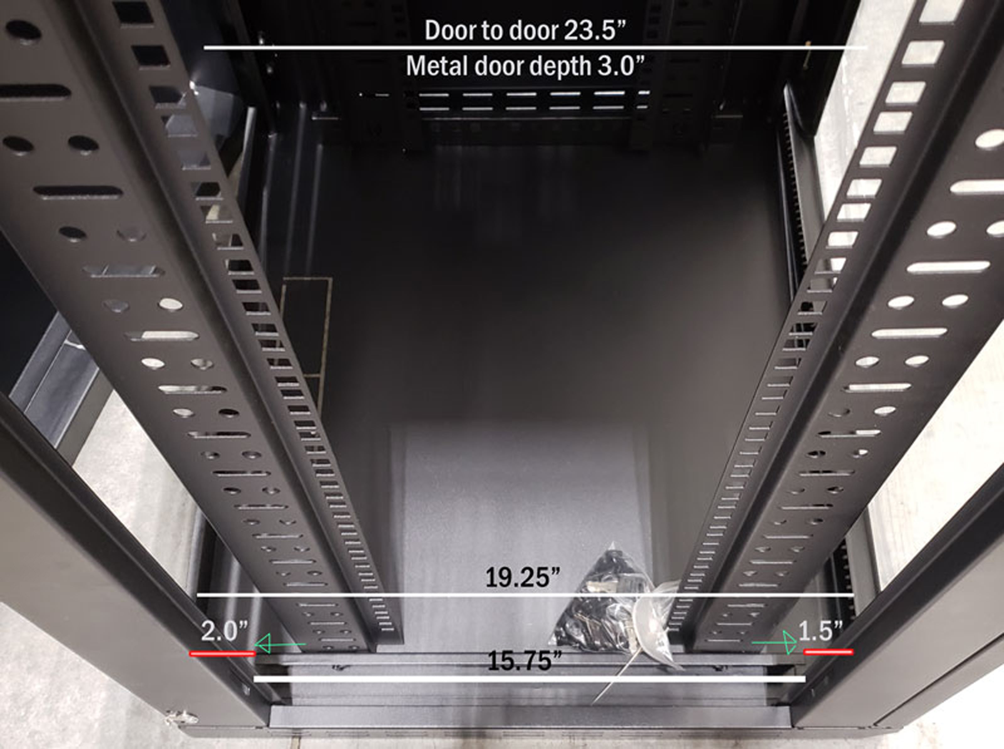 Vertical Cable 047-WHS-2060 20U Wall Mount Swingout Enclosure