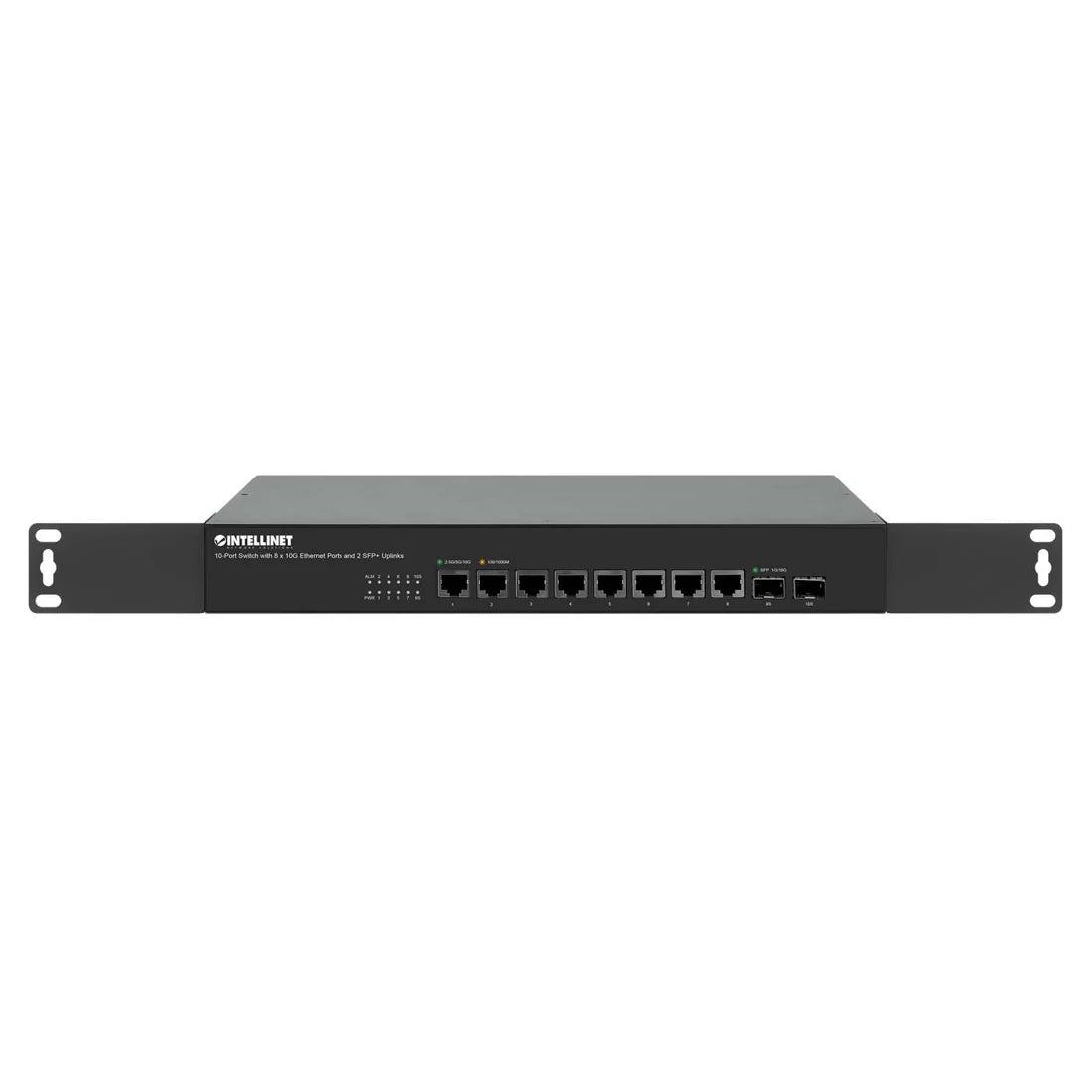 Intellinet 562218 10-Port Switch with 8 x 10G Ethernet Ports and 2 SFP+ Uplinks