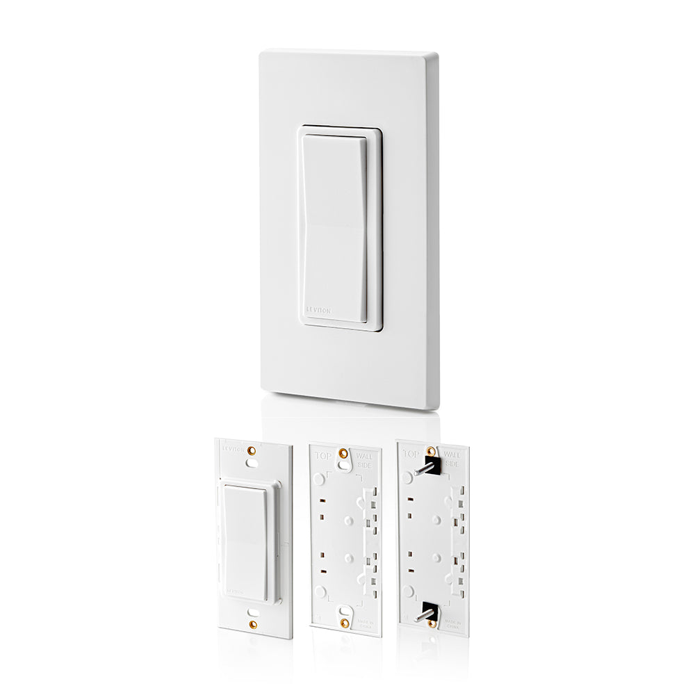 Leviton DAWSC-1BW Decora Smart Switch Anywhere Companion, Wire-Free 3-Way/4-Way/5-Way Control to Decora Smart Wi-Fi