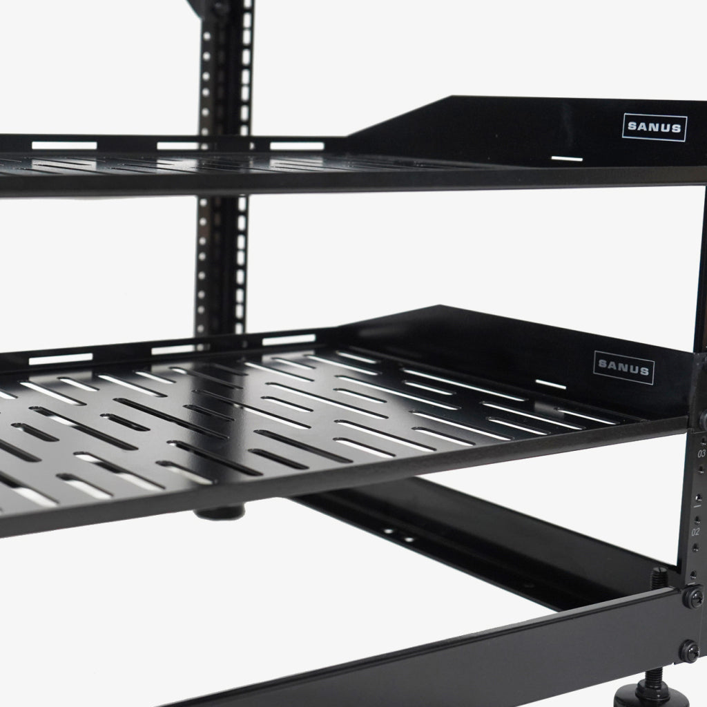 Sanus CFR1610-B110U AV Rack Stackable Open Frame Rack
