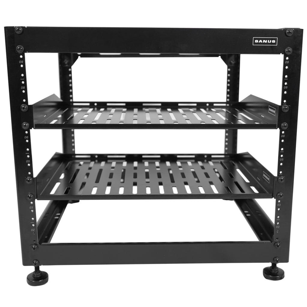 Sanus CFR1610-B110U AV Rack Stackable Open Frame Rack