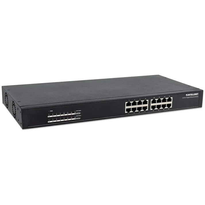 Intellinet 560993 16-Port Gigabit Ethernet PoE+ Switch