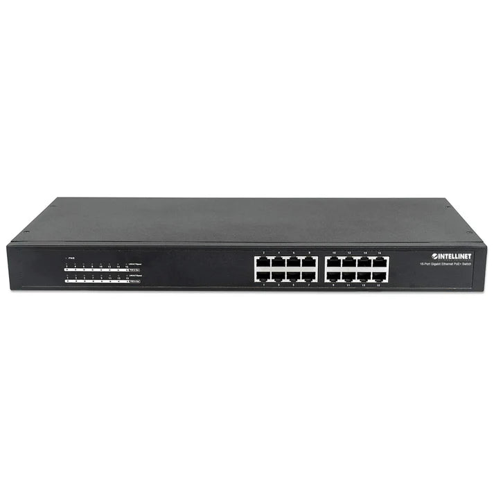 Intellinet 560993 16-Port Gigabit Ethernet PoE+ Switch
