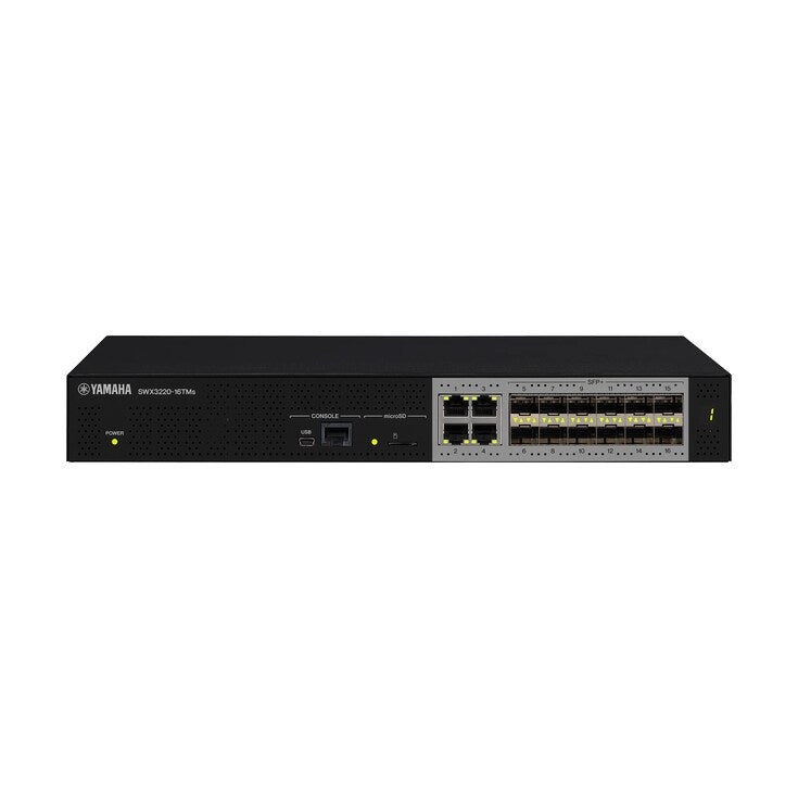 Yamaha CIS 16-Port, L3 Multigigabit Network Switch With 12 SFP+ Ports; 1RU