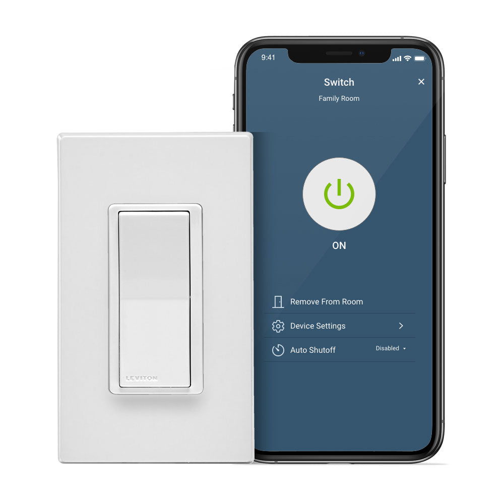 Leviton D215S-1BW Decora Smart Switch, Wi-Fi, Neutral Wire Required