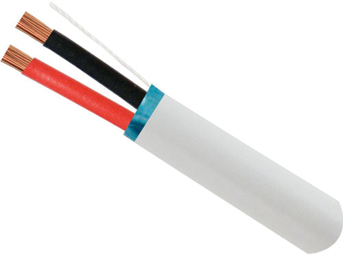 Vertical Cable 209-2347/S/5WH 14/2 Stranded, Shielded Audio Cable, 500 ft Pull Box, White