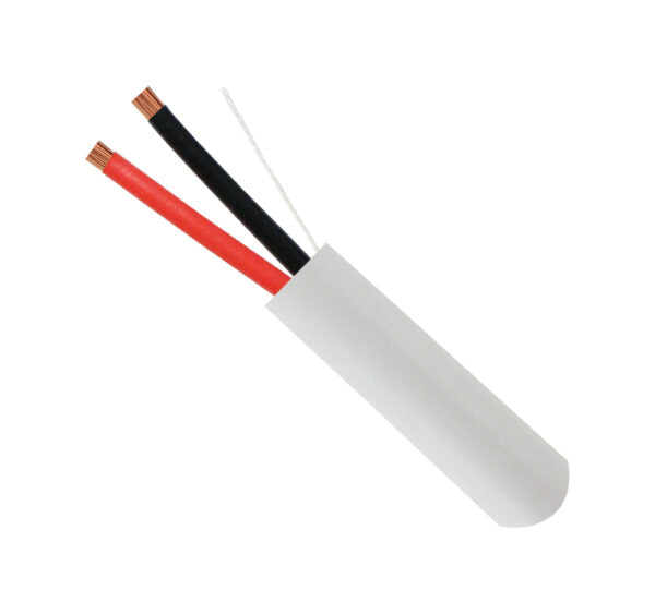 Vertical Cable 210-222ST/WH 22/2 Unshielded Alarm-Security Cable, CL3, White 1K Box