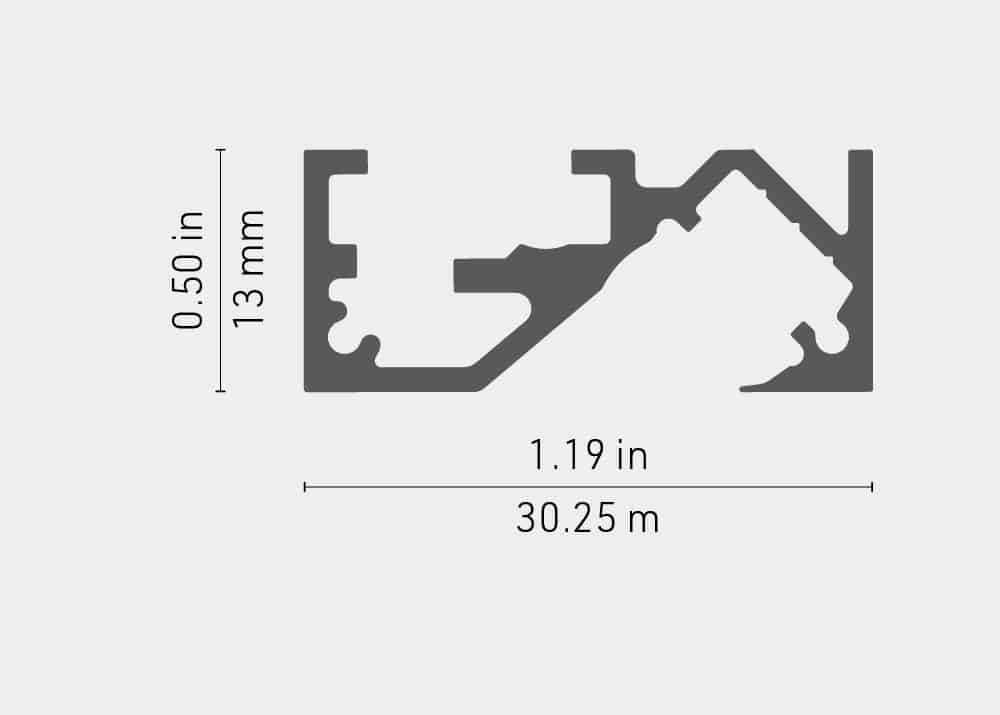 Lumentruss 4261 Pro Black Aluminum Channel & Accessories