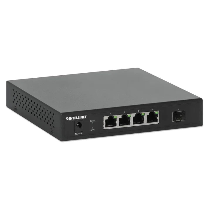 Intellinet 562058  5-Port Switch with 4 x 2.5G Ethernet Ports and 1 SFP+ Uplink
