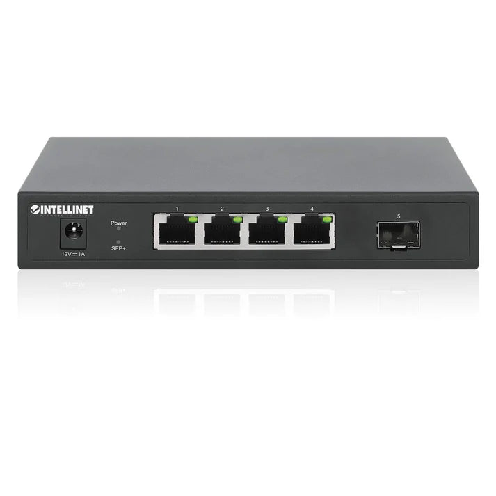 Intellinet 562058  5-Port Switch with 4 x 2.5G Ethernet Ports and 1 SFP+ Uplink