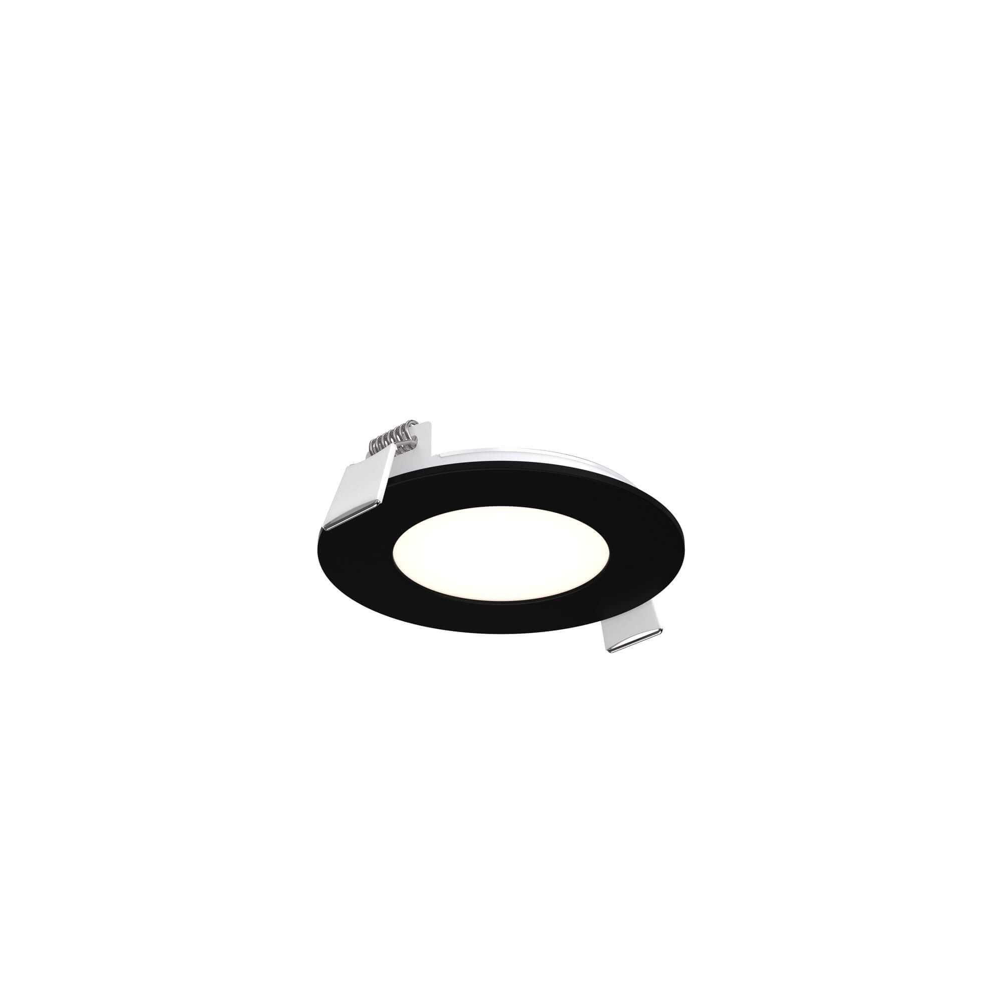 DALS 5003-CC-V-BK Multi CCT Slim Round Recessed Panel Light - universal 120V-347V, 0-10V dimming