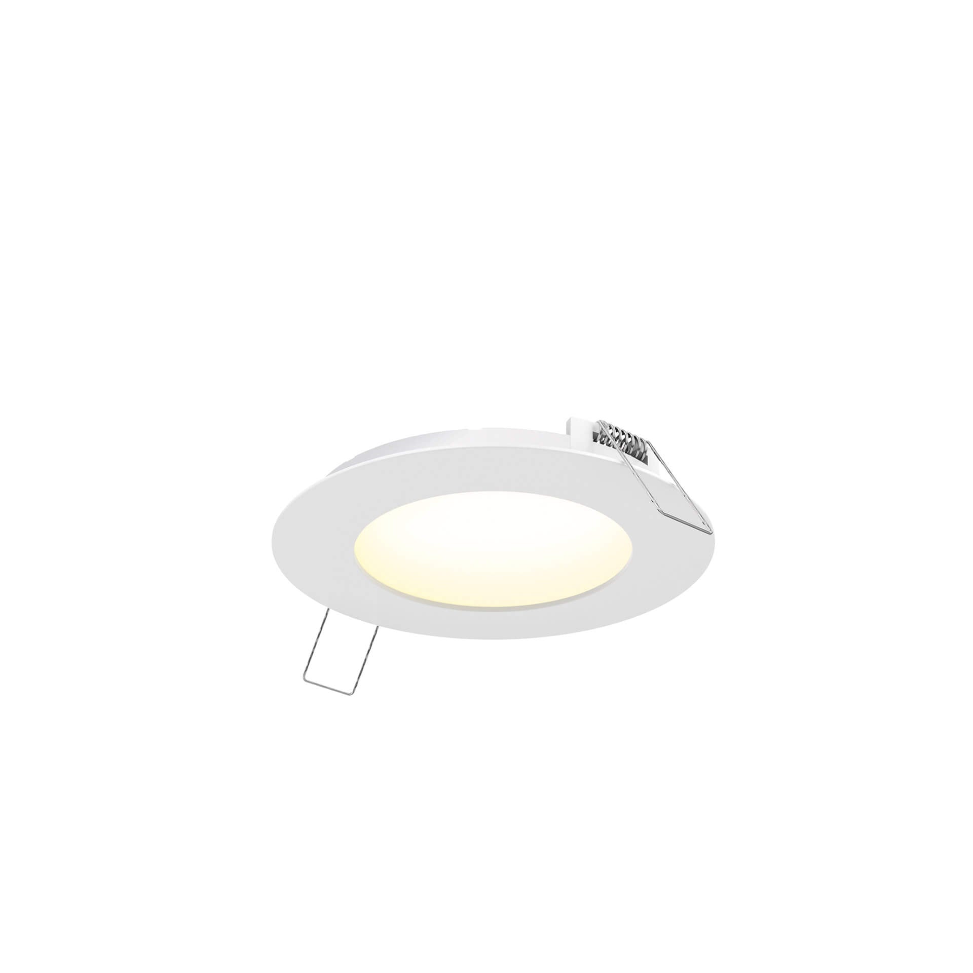 DALS 5004-CC-V-WH Multi CCT Slim Round Recessed Panel Light - universal 120V-347V, 0-10V dimming
