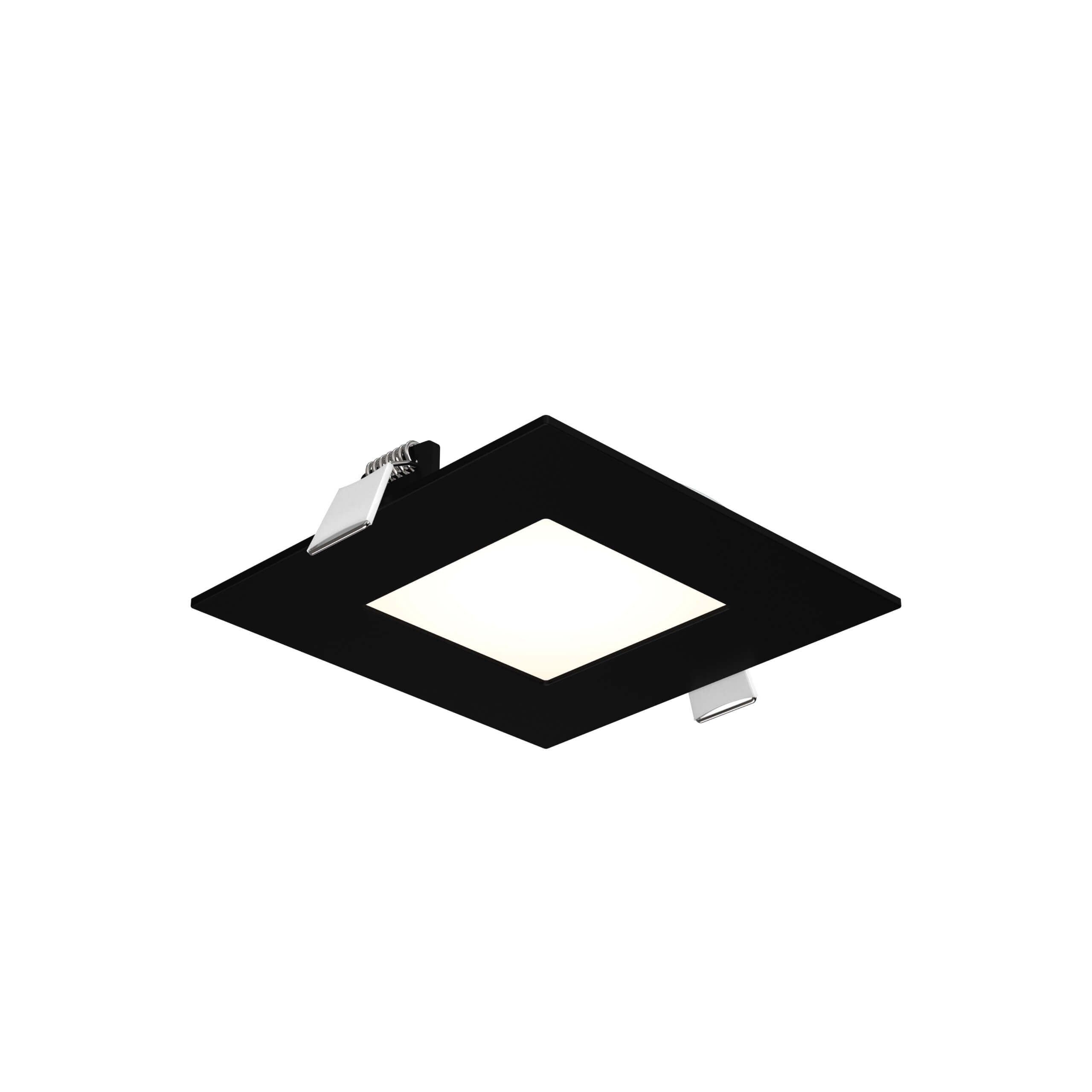 DALS 5004SQ-CC-V-BK Multi CCT Slim Square Recessed Panel Light - universal 120V-347V, 0-10V dimming