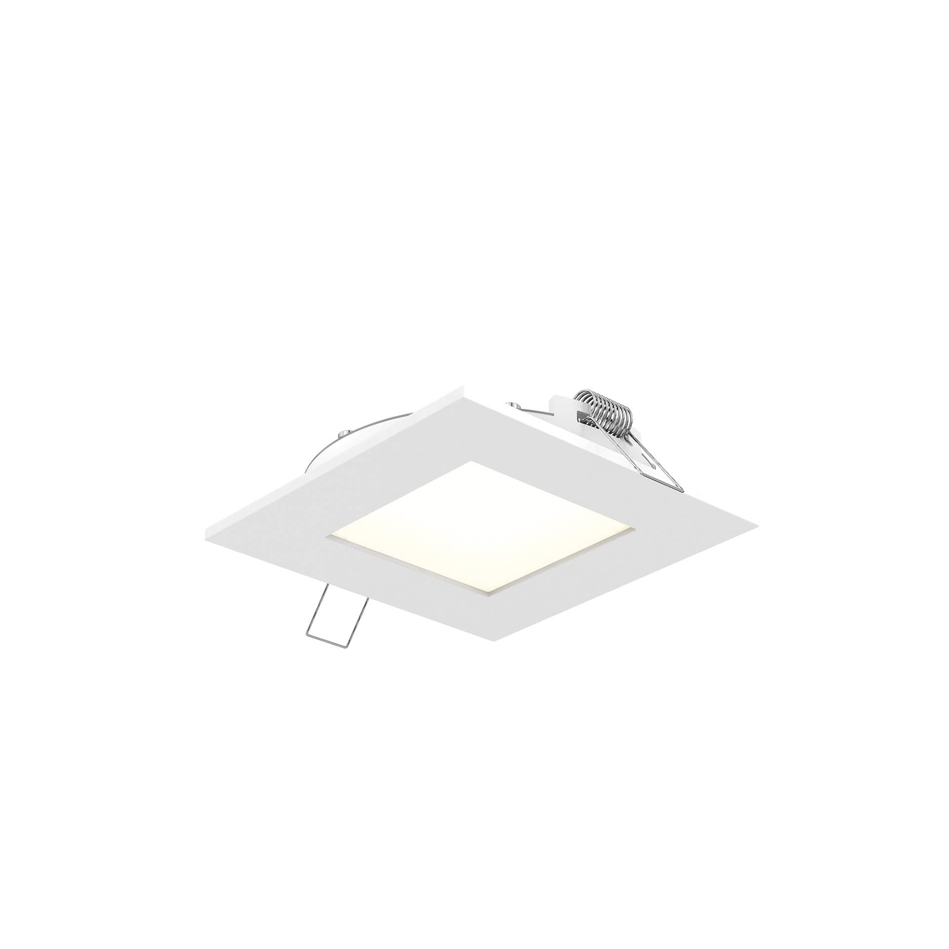 DALS 5004SQ-CC-V-WH Multi CCT Slim Square Recessed Panel Light - universal 120V-347V, 0-10V dimming
