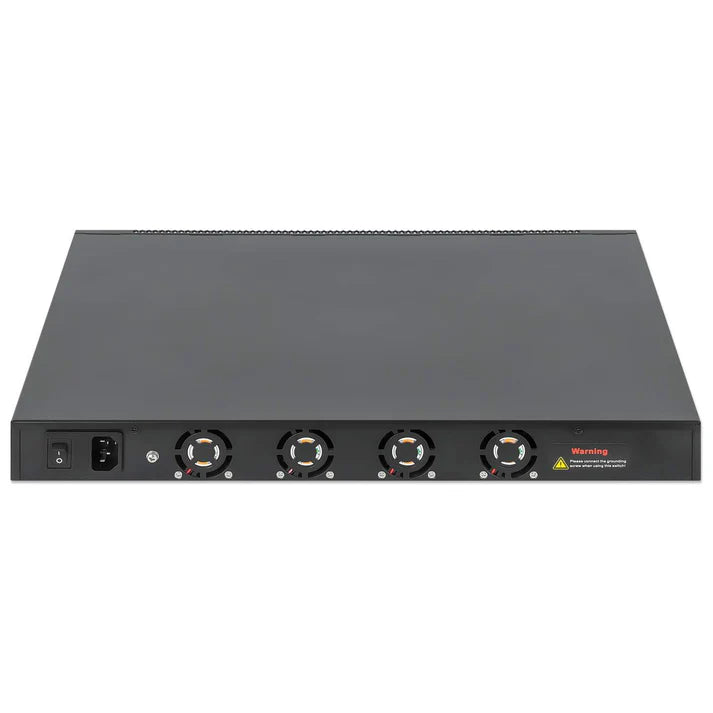 Intellinet 562041 54-Port L3 Fully Managed PoE+ Switch with 48 Gigabit Ethernet Ports and 6 SFP+ Uplinks