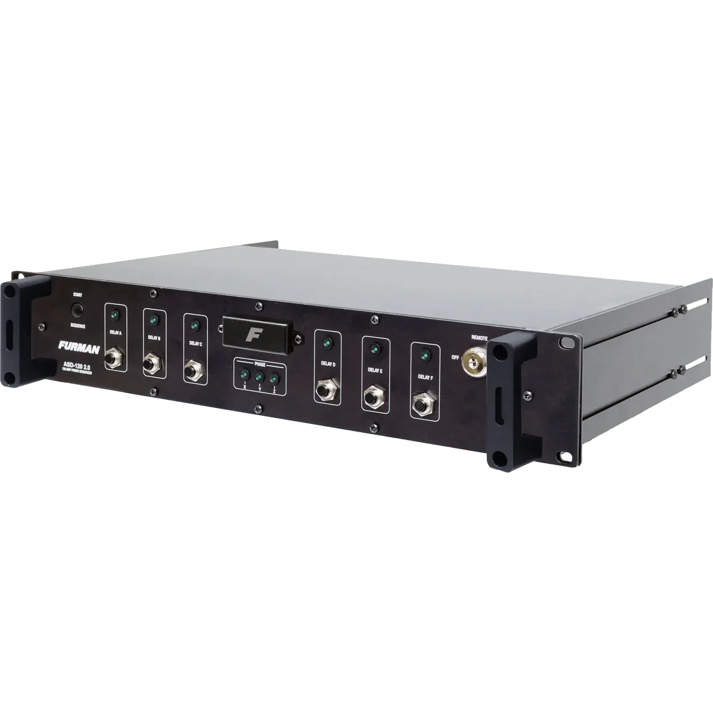 Furman Pro ASD-120 2.0 6 Circuit Sequencing Power Distribution, (6) 20A 120V circuits, 240V or 3-Phase 208V input