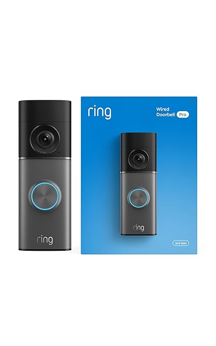 Ring Wired Doorbell Pro, 4K (Newest Model)