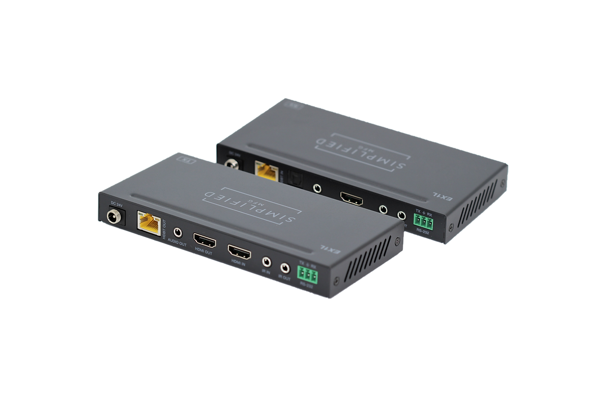 Simplified EX1L 4K HDMI 120m/394 ft. on Cat6, 18Gbps extender