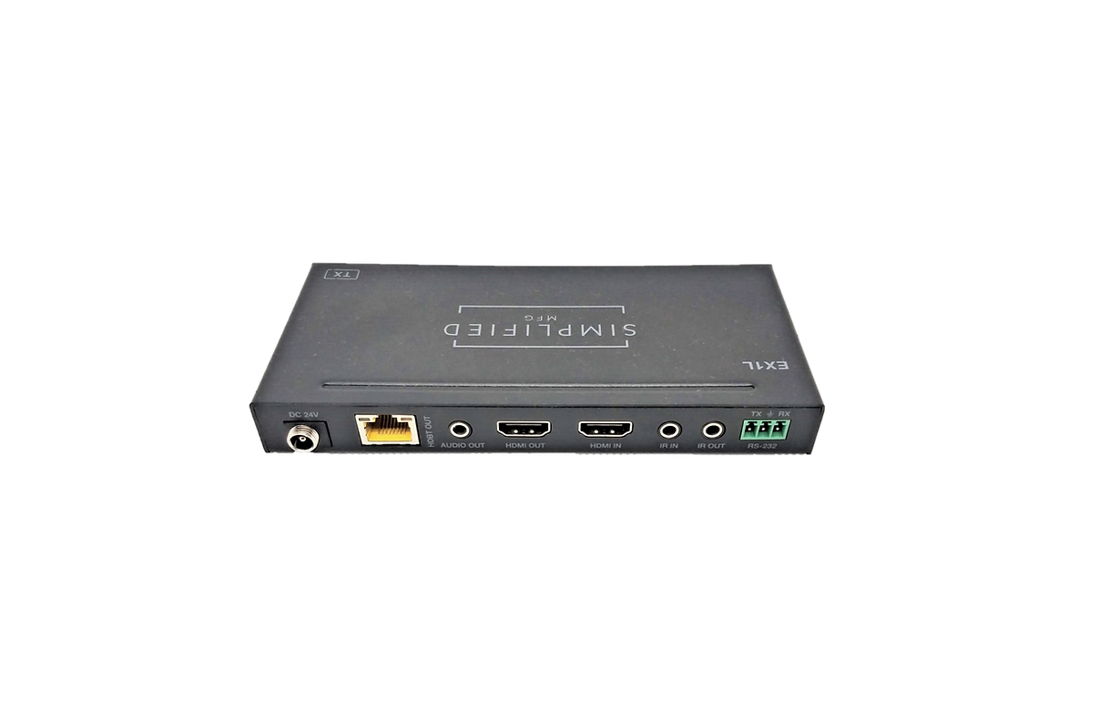 Simplified EX1L 4K HDMI 120m/394 ft. on Cat6, 18Gbps extender