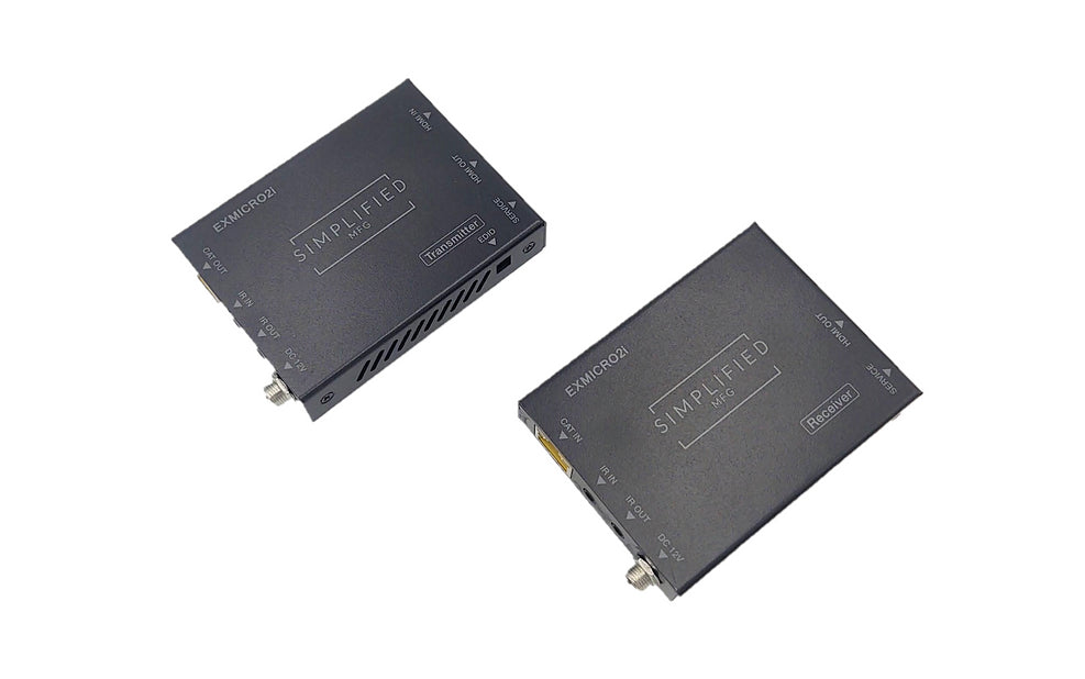 Simplified EXMICRO2i 18Gbps 4K HDMI Extender With 2-Way 12v IR