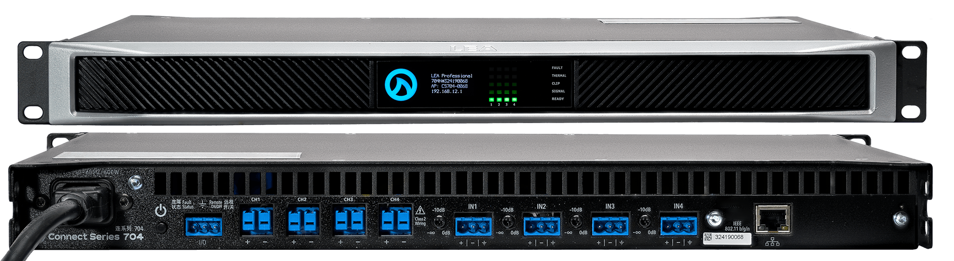 LEA CS704-G Smart AMP | 4 Channels | 700 Watts Per Channel