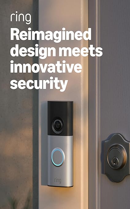 Ring Wired Doorbell Plus, 2K (Newest Model)