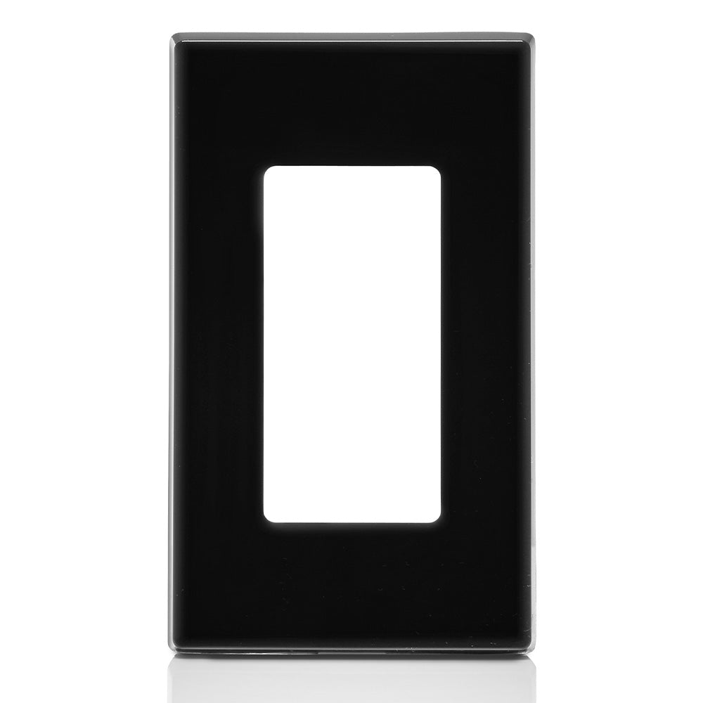 Leviton 80301 1-Gang Decora Plus Screwless Wallplate Polycarbonate