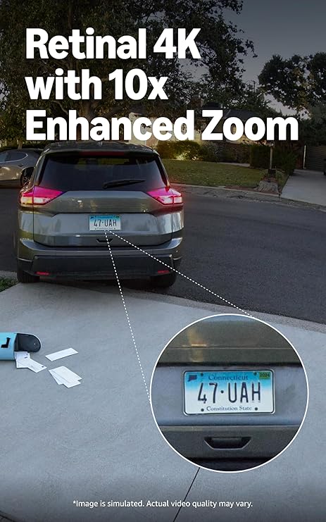 Ring Outdoor Cam Pro, Plug-In (Newest Model), White