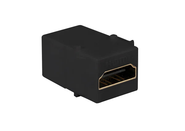 Vanco 820494X HDMI Keystone Insert- HDMI F to HDMI F Black