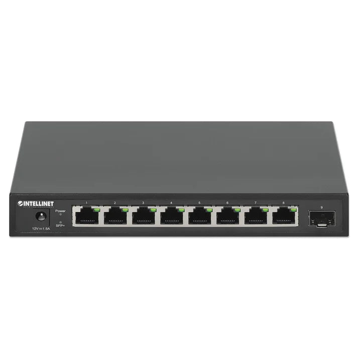 Intellinet 562096 9-Port Switch with 8 x 2.5G Ethernet Ports and 1 SFP+ Uplink