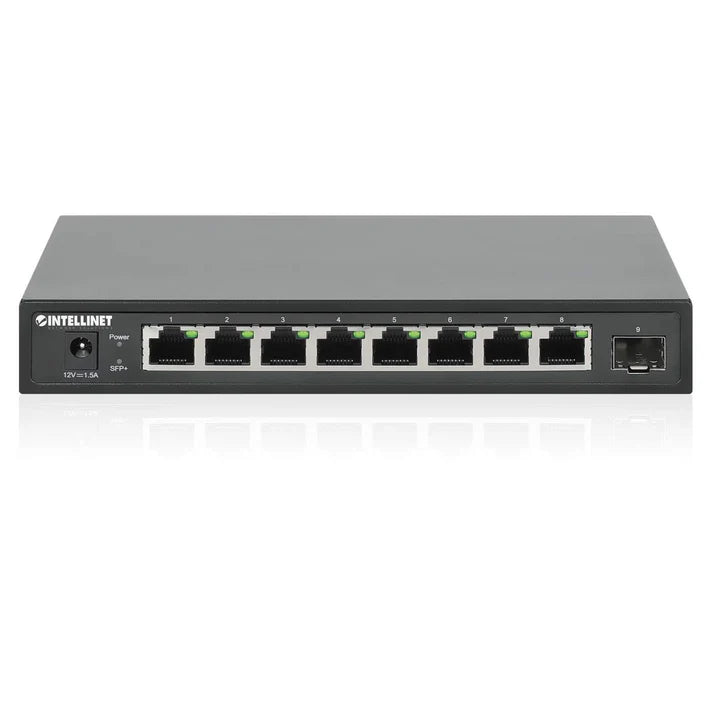 Intellinet 562096 9-Port Switch with 8 x 2.5G Ethernet Ports and 1 SFP+ Uplink