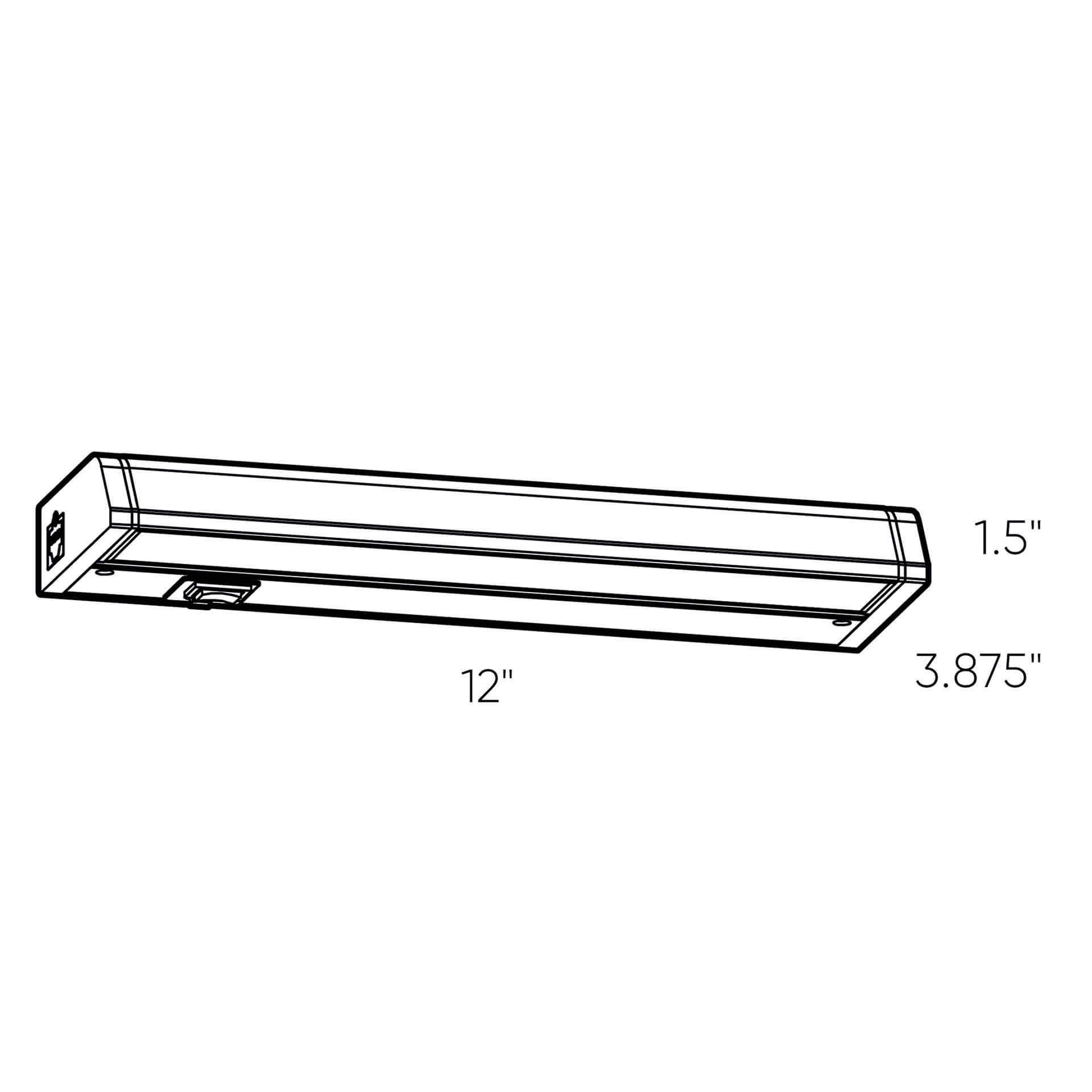 DALS 9012CC-WH 12″ Pivoting Hardwired Linear