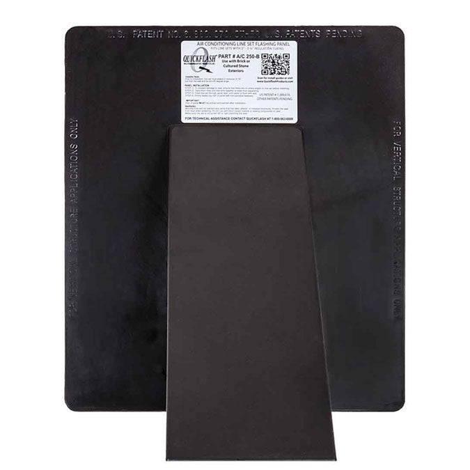 QuickFlash A/C U-B "Universal Brick and Cultured Stone" Line Set Flashing Panel