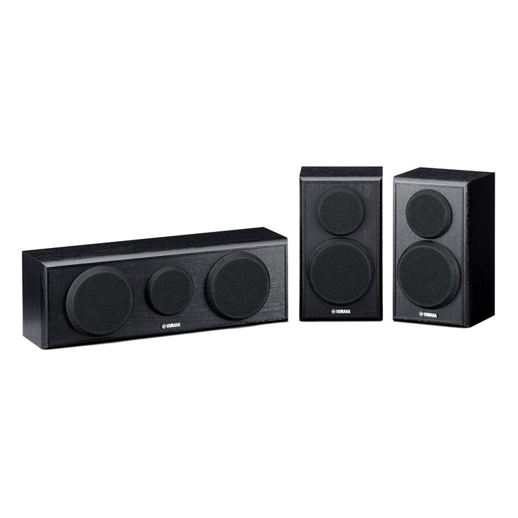 Yamaha NS-P150PN Center and Two Surround Speakers, Piano Black (Package)
