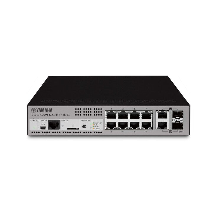 Yamaha CIS SWR2311P-10G 8-Port Managed L2 Switch with POE