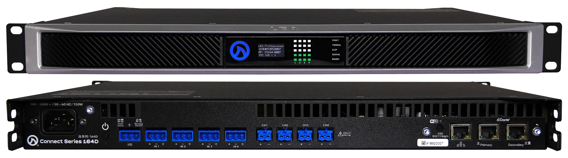 LEA CS164D Smart AMP | 4 Channels | 160 Watts Per Channel