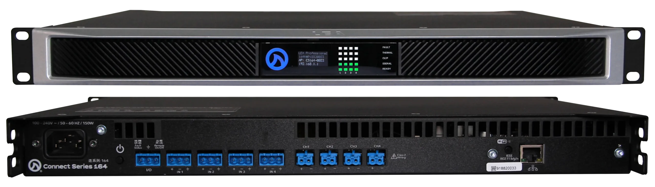 LEA CS164 Smart AMP | 4 Channels | 160 Watts Per Channel