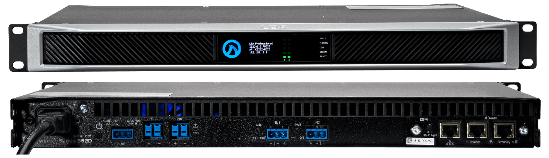 LEA CS352D Smart AMP | 2 Channels | 350 Watts Per Channel