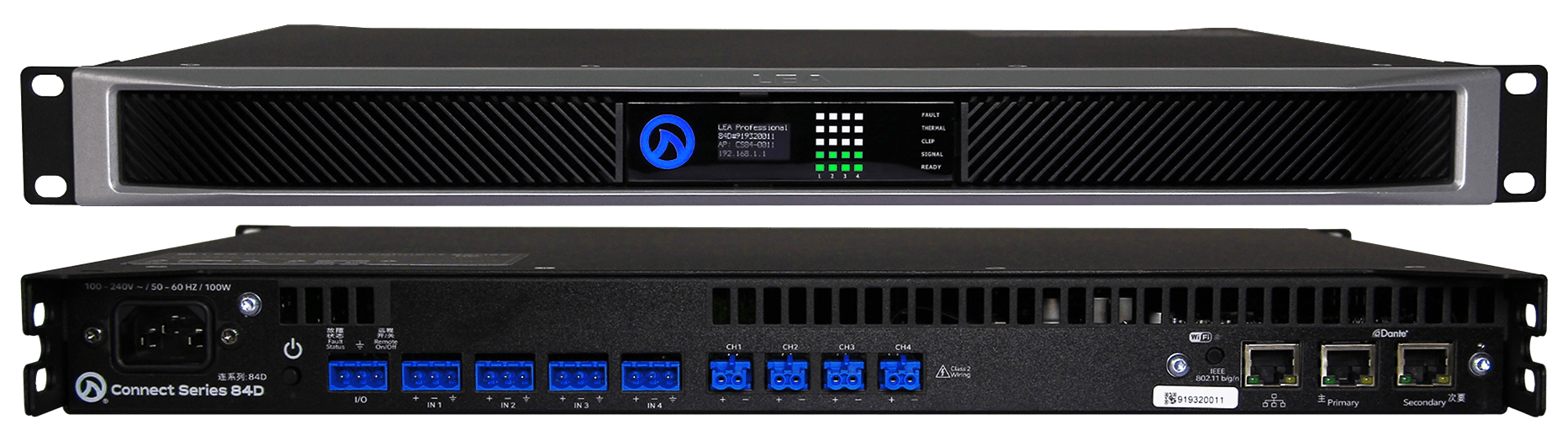 LEA CS84D Smart AMP | 4 Channels | 80 Watts Per Channel