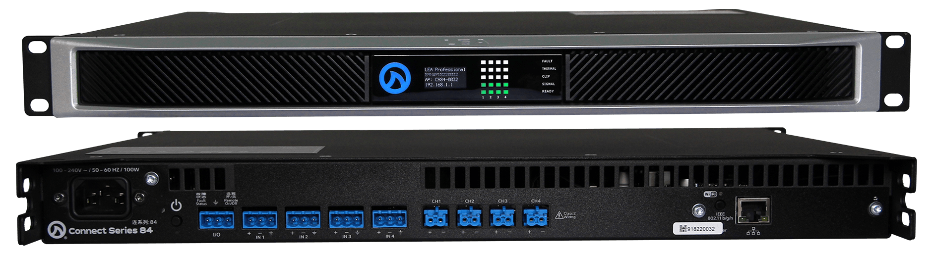 LEA CS84 Smart AMP | 4 Channels | 80 Watts Per Channel