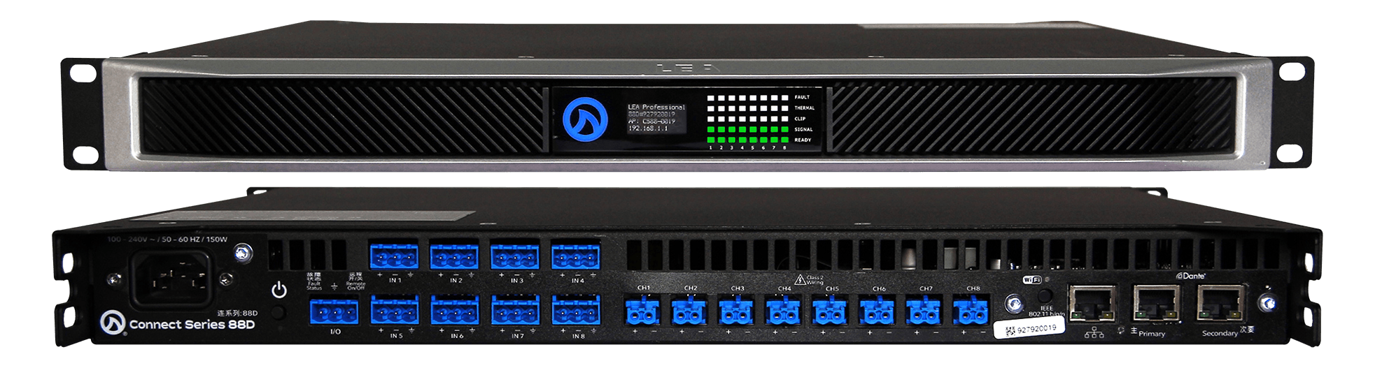 LEA CS88D Smart AMP | 8 Channels | 80 Watts Per Channel