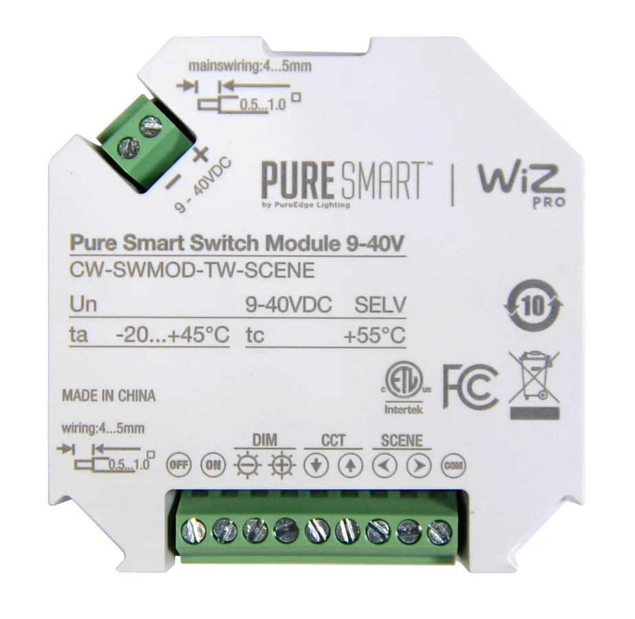 PureEdge CW-SWMOD-TW-SCENE Pure Smart™ Switch Module Contact Closure Interface For WiZ Use In Home Automation System