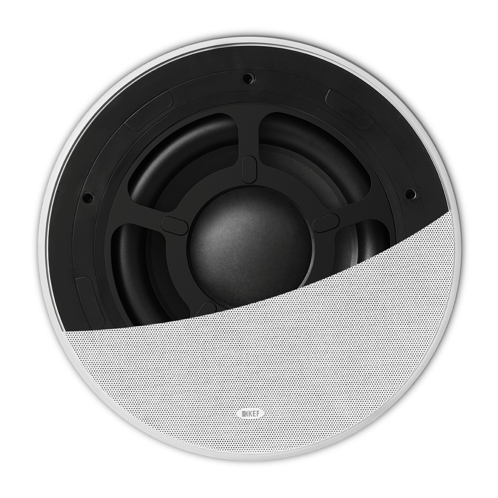 Kef  Ci250RRb-THX 10" In-Ceiling subwoofer THX White, Each