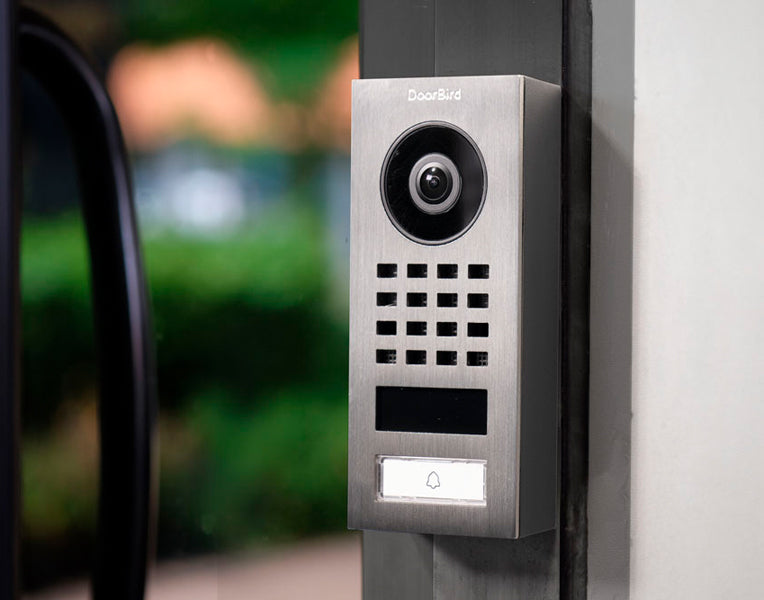 DoorBird 423866744 D1101V Surface-mount IP Video Intercom Stainless Steel V2A, Brushed