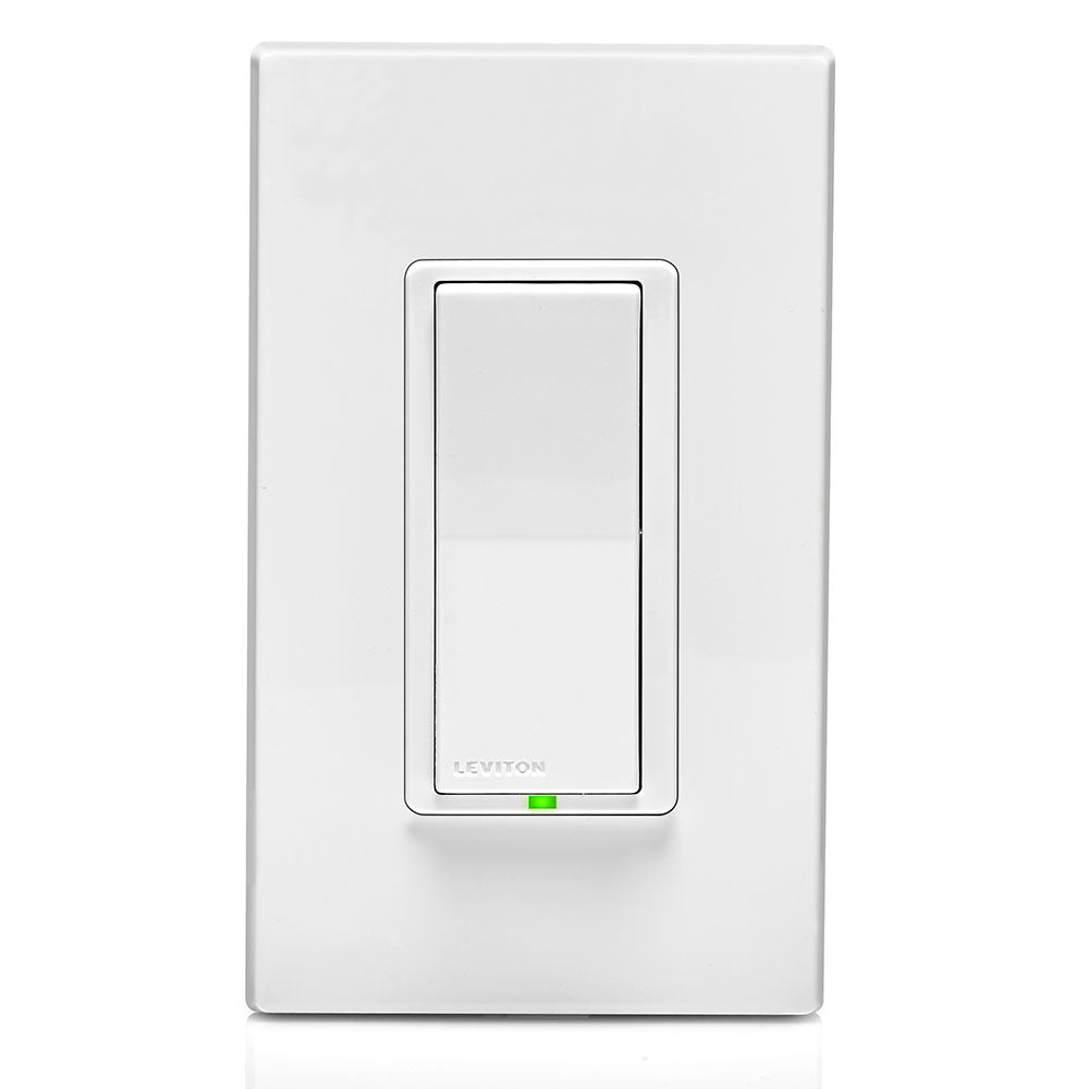 Leviton DD0SR-DLZ Decora Smart Switch Companion with Locator LED for Multi-Location Switching, 120/277VAC, 60Hz