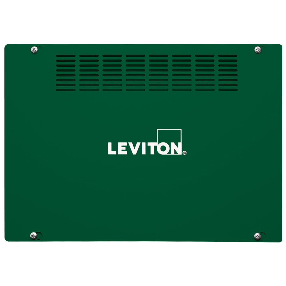 Leviton DINRK-1 DIN Rail Rack Mount Enclosure, Small, 14” x 10” with (1) 12.9” (33cm) rail