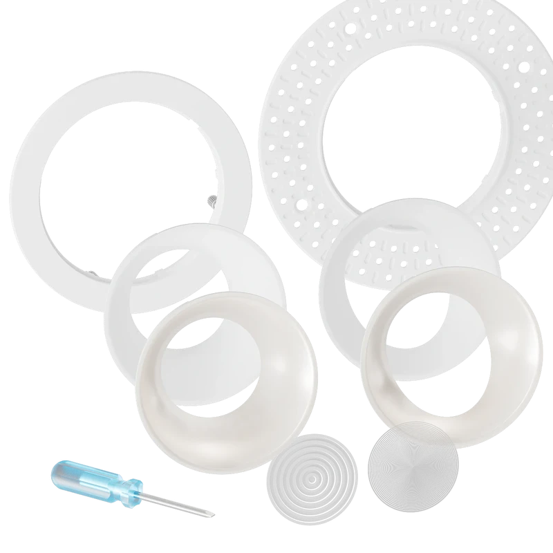 Proluxe ChromaDMX 4in DMX RGB+TW Downlight, Round Trim, White Finish